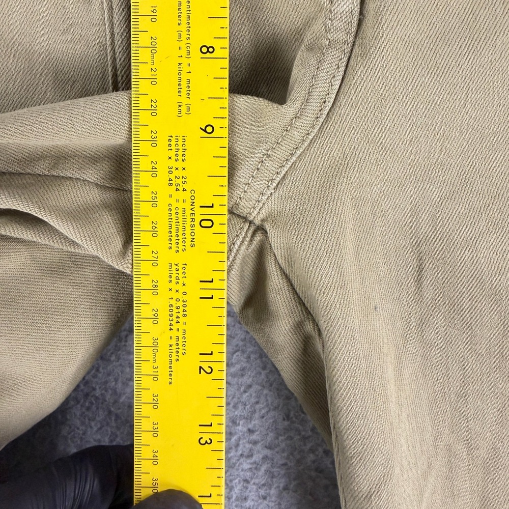 Sezane Herve Trousers Womens 38 US 6 Green Organic Cotton Tapered Utility Pants - Picture 6 of 14